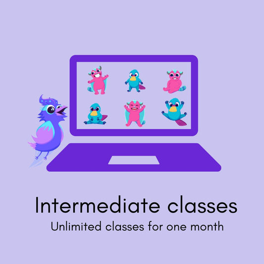 Intermediate English - Unlimited classes (Aged 6-12)